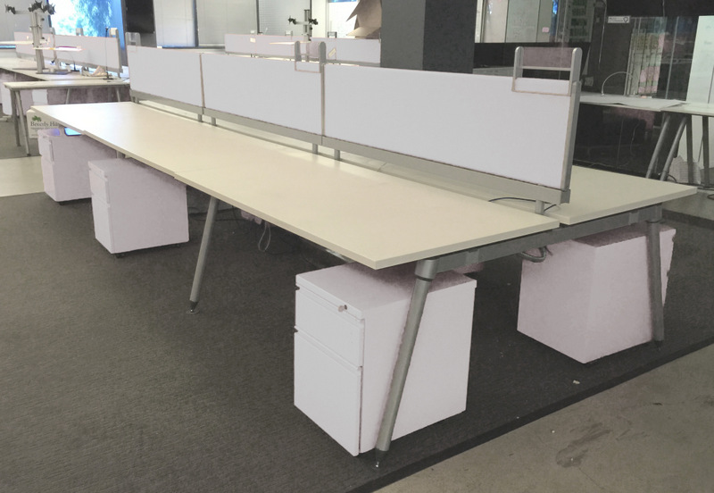 Used Sense Benching Desks By Herman Miller