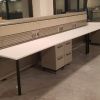 Used knoll benching desk